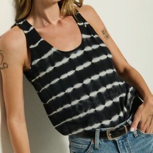 Nation LTD Sheri Sweater Black and White Striped Tank